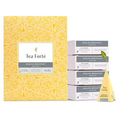 Tea Forte English Breakfast bulk pack box, ideal for offices and events.