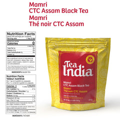 Tea India Assam tea leaves steep into a rich full-bodied cup