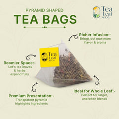 Tea Leaf & Co. mint green tea dried leaves hint premium ingredients.