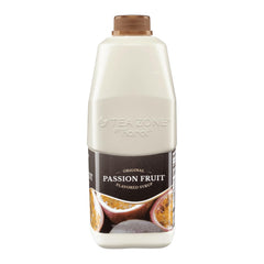 Tea Zone Passion Fruit Syrup ingredient list includes stabilizers and flavor.