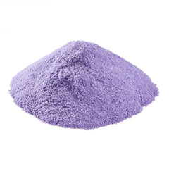 TEA ZONE taro powder creates striking purple beverages.