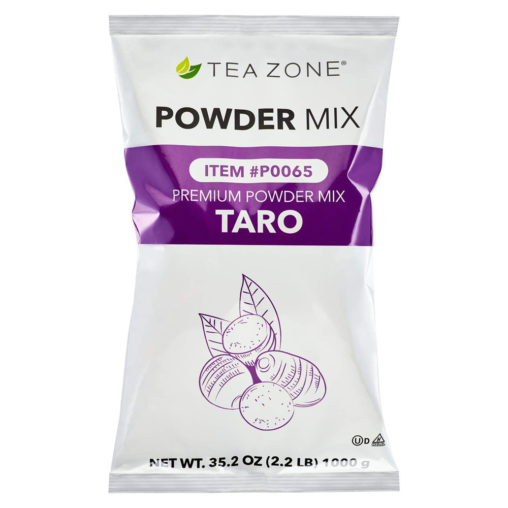 TEA ZONE taro powder bag front for bulk home or cafe use.