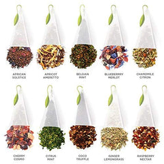 Tea Forte Ginger Lemongrass pyramid infuser for a zesty, warming sip
