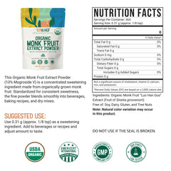 TEAki Hut Monk Fruit powder pour for tea and coffee sweetness