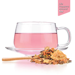 Tealyra orange slices and tangerine pieces infusion highlighting natural fruit flavor.