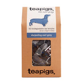 Teapigs Darjeeling Earl Grey packaging showing 50 tea temples for bold, convenient brewing.