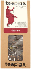 teapigs tea chai 15-count pack; aromatic spice blend for cozy tea moments.