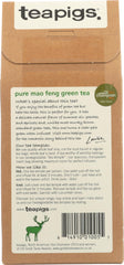 teapigs Tea Green Mao Feng cup brew reveals a pale green infusion.