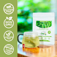 Egypt-origin TEARELAE rosemary leaves close-up highlighting purity for digestive support