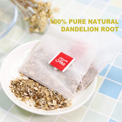 TEARELAE dandelion roots closeup highlighting premium ingredients for digestive comfort