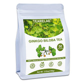 TEARELAE Ginkgo Biloba Tea Bags packaging highlights pure leaves for caffeine-free daily brewing