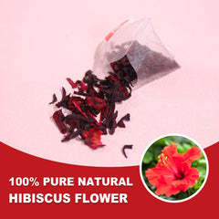 TEARELAE hibiscus tea prepared hot or iced for any season