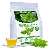 TEARELAE Lemon Balm Tea Bag packaging highlights premium quality and purity.