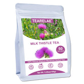 TEARELAE Milk Thistle Tea bags in a 50-pack, ready for daily herbal tea.
