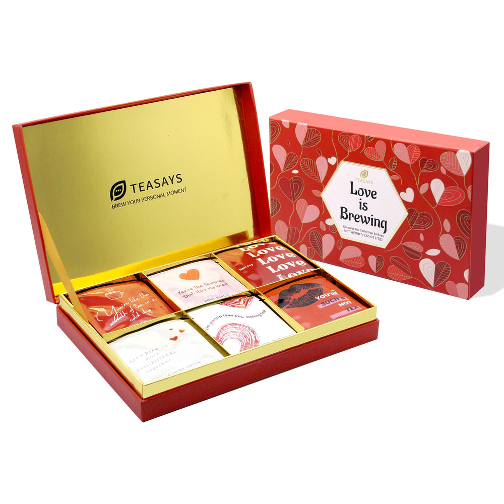 TEASAYS valentines tea gift box ready for romantic gifting
