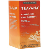 Teavana Classic Chai tea bags in a convenient dispenser carton for freshness.