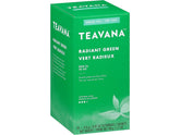 Teavana Radiant Green Tea Bags in box, smooth Chinese green tea flavor.