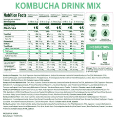 TEAZEN Kombucha Tropical Zest Pineapple stick blends into water for a tropical, sugar-free sip.