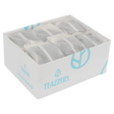 Teazzers green tea bags pack close-up, premium quality for cafés.