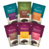 Teeccino French Roast sampler pack with caffeine-free aroma for morning drinks.