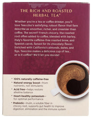 Teeccino Vanilla Nut Tea vanilla flavor sample swatch highlights creamy notes.