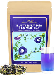 TeeLux Butterfly Pea Tea packaging shows premium quality for gifting and daily use.