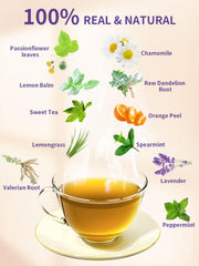 TeeLux Chamomile Passionflower dried herbs showcase a soothing herbal palette.