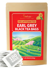 TeeLux Decaf Earl Grey tea bags pack for daily, eco-conscious brewing.