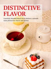 Tea bags steeping in infuser releasing bergamot notes in TeeLux blend.