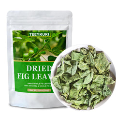 Teeyuki whole fig leaf tea leaves with natural texture