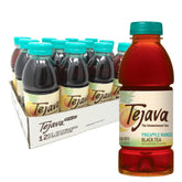 Tejava Pineapple Mango Black Tea bottle front for refreshing unsweetened flavor