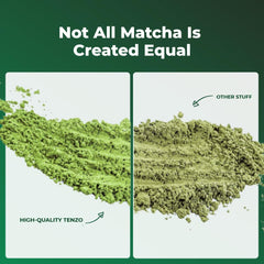 Tenzo Matcha origin from Japan's Uji farms showcased.