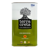Terra Creta olive oil tin exterior showcases premium packaging for gifting and pantry longevity.