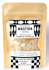 Terra Greek Chios Mastiha Tears 20g pack, authentic resin for cooking and skincare.