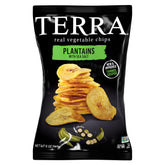 Terra Plantains chips sea salt bag front highlighting gluten-free snack appeal