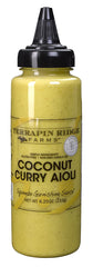 Terrapin Ridge Farms coconut curry aioli 8oz bottle ready for drizzling on meals