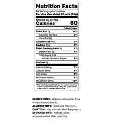 Terrasoul almonds in resealable package, preserving freshness.