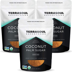 Terrasoul Coconut Sugar packaging, 6 lb, ideal for pantry storage and everyday sweetness.