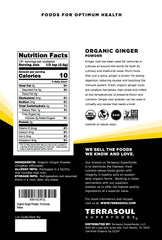 Texture closeup of Terrasoul Ginger Powder highlighting fine, pure powder
