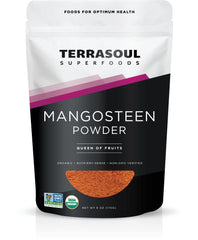 Terrasoul Mangosteen Powder jar front view for antioxidant-rich smoothies