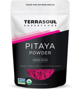 Terrasoul Pitaya powder pouch ready for smoothies.