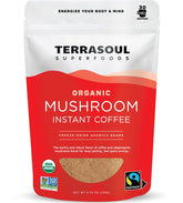 Terrasoul Superfoods Organic Instant Mushroom Coffee bag for a premium morning boost
