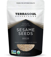 Terrasoul Organic Sesame Seeds 2lbs pack, rich nutty flavor for cooking and snacking
