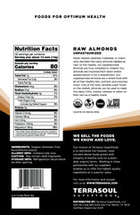 Terrasoul Raw Almonds closeup highlights their natural texture.