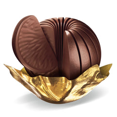 Terry's Dark Chocolate Orange on a holiday plate, a festive stocking stuffer.