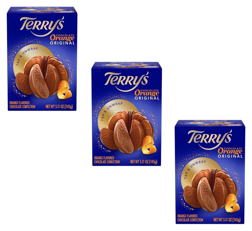 Terry's Milk Chocolate Orange wrapped in gold foil, ideal for gifting