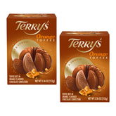 Terry's Toffee Milk Chocolate Orange Balls 2-pack in gold foil for gifting