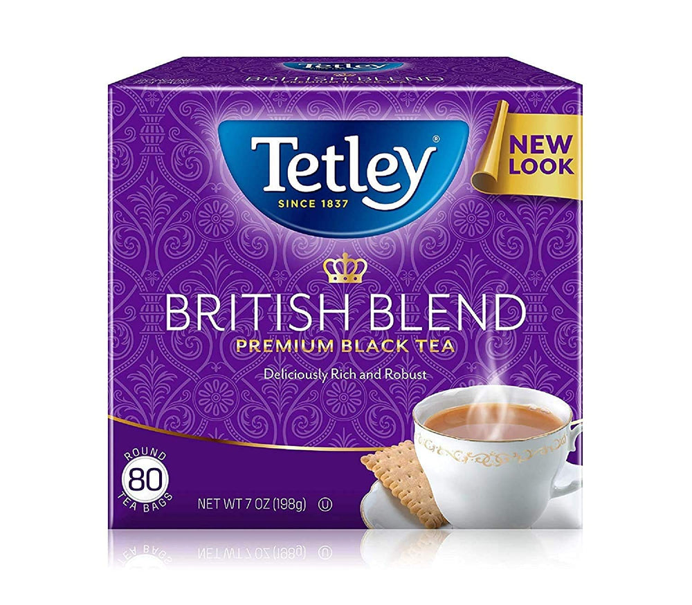Tetley British Blend tea cup showing a smooth, full-bodied brew.
