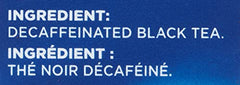 Tetley decaf tea cup with steam—smooth flavor ideal for evening rituals.