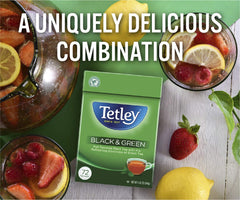 Tetley teabags hot or iced brew ideal for versatile tea moments